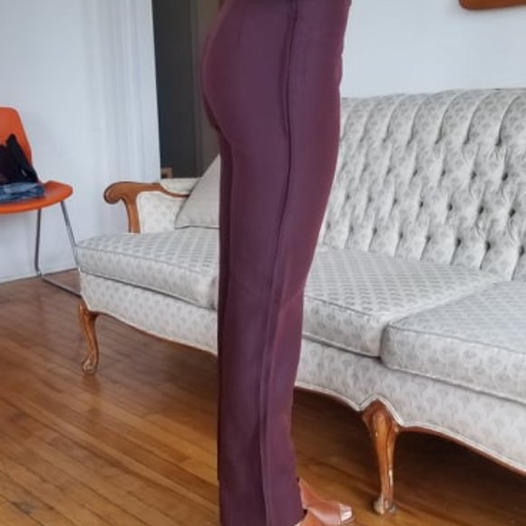 Vintage Wine Red Women's Tapered Pants - Picture 2 of 4